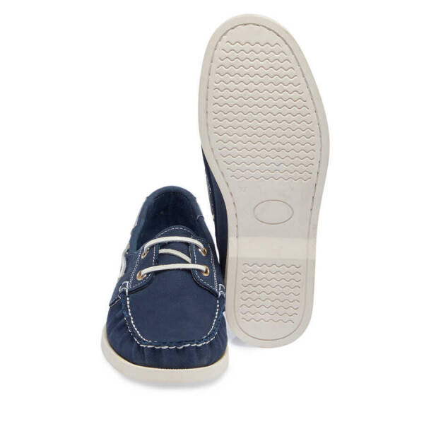 Mavi Nubuk Deri Kadın Loafer - K24I1AY67386-C38 - 4
