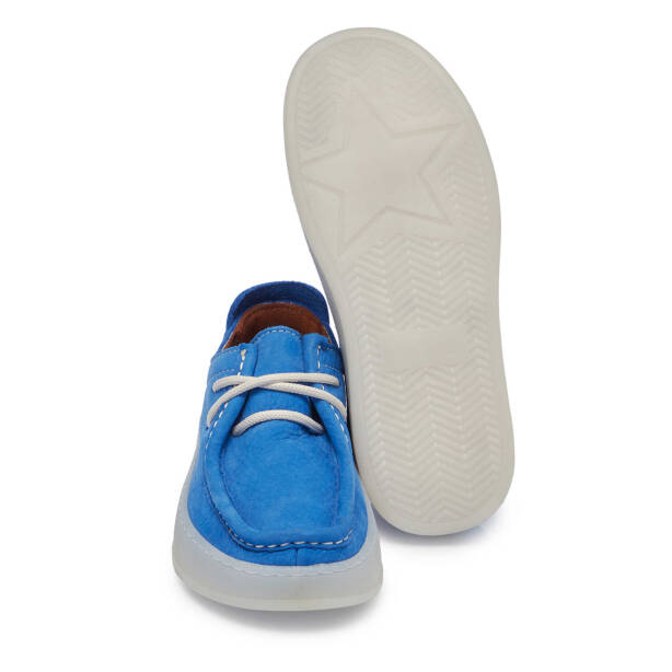 Mavi Nubuk Deri Kadın Loafer - K24I1AY67501-K25 - 4