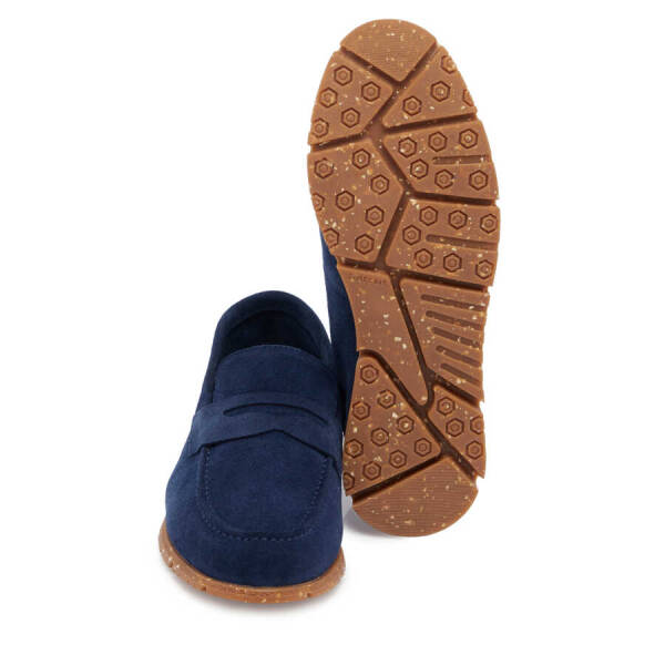 Mavi Süet Deri Erkek Loafer - E24I1AY56588-F60 - 4