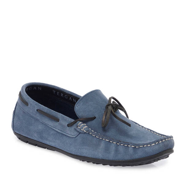 Mavi Süet Deri Erkek Loafer - E25I1AY57297-F60 - 1