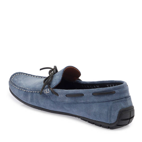 Mavi Süet Deri Erkek Loafer - E25I1AY57297-F60 - 2