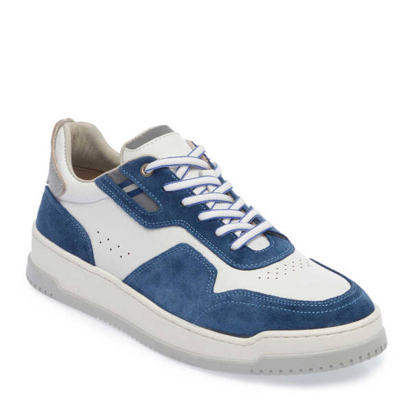 Mavi Hakiki Süet Deri Erkek Sneaker - E24I1AY56692-A9D - 2