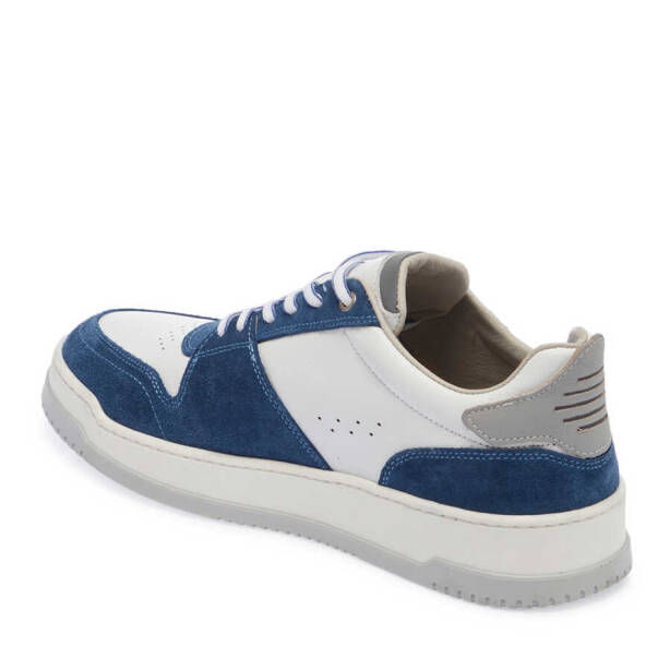 Mavi Hakiki Süet Deri Erkek Sneaker - E24I1AY56692-A9D - 3