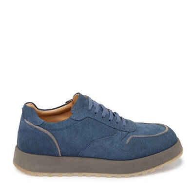 Mavi Süet Deri Erkek Sneaker - E24I1AY56723-F60 - 3