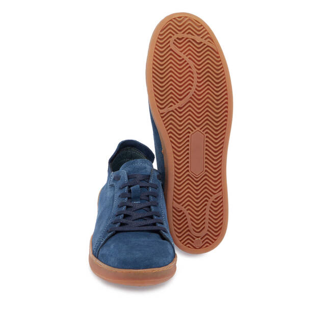 Mavi Süet Deri Erkek Sneaker - E24I1AY56834-C31 - 4
