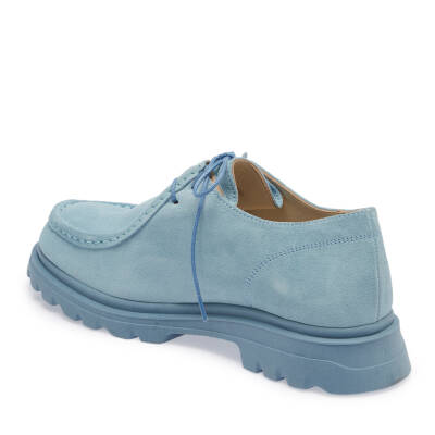  Mavi Süet Deri Kadın Casual Ayakkabı - K24I1AY67369-S2U - 2