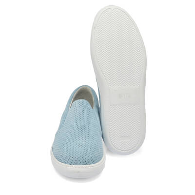 Mavi Süet Deri Kadın Loafer - K24I1AY67368-S2U - 4