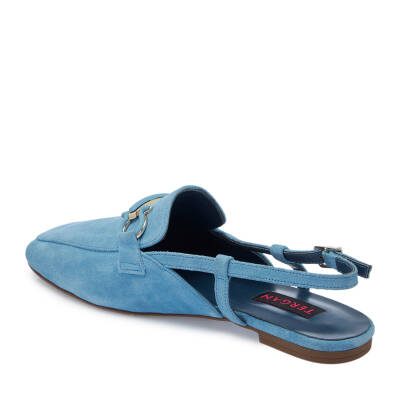 Mavi Süet Deri Kadın Loafer - K25Y1AY67913-S2U - 3