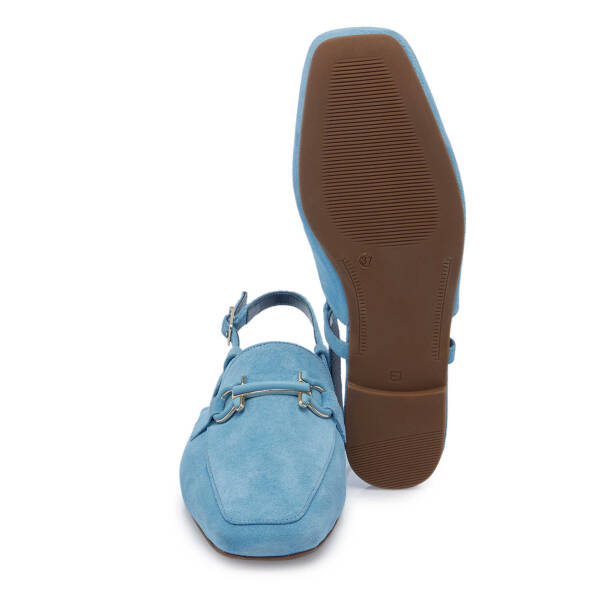 Mavi Hakiki Süet Deri Kadın Loafer - K25Y1AY67913-S2U - 5