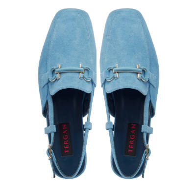 Mavi Süet Deri Kadın Loafer - K25Y1AY67913-S2U - 6