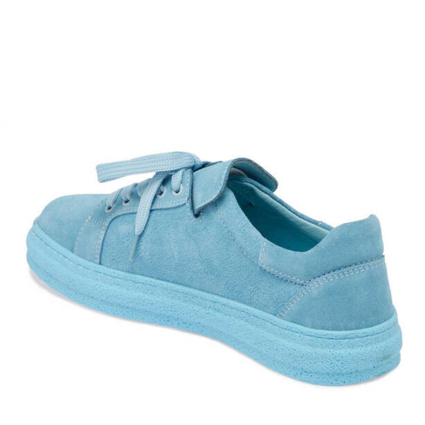 Mavi Hakiki Süet Deri Kadın Sneaker - K24I1AY67324-S2U - 3