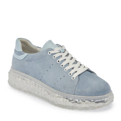  Mavi Süet Deri Kadın Sneaker - K24I1AY67334-F60 - 1