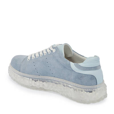  Mavi Süet Deri Kadın Sneaker - K24I1AY67334-F60 - 2