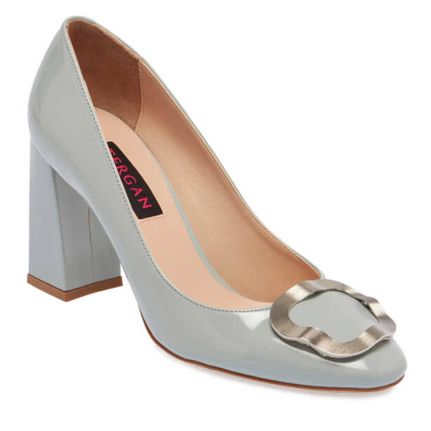 Mavi Vegan Kadın Topuklu Ayakkabı - K24I1AY67376-N7G - 2