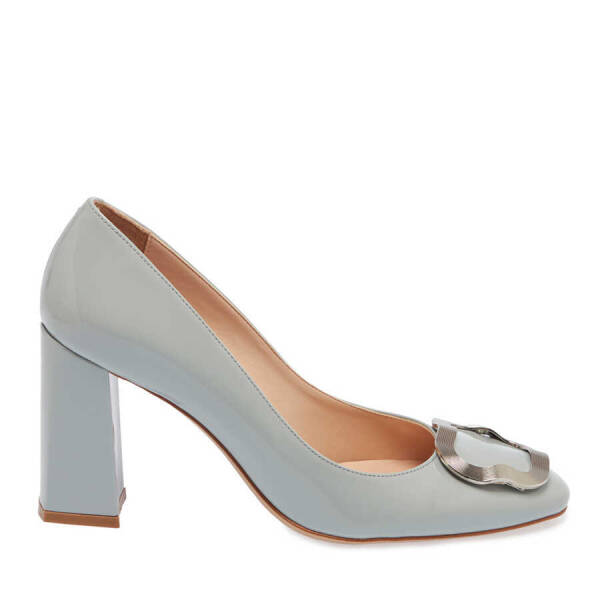 Mavi Vegan Kadın Topuklu Ayakkabı - K24I1AY67376-N7G - 1