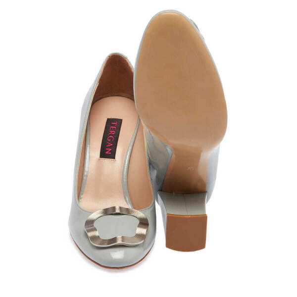 Mavi Vegan Kadın Topuklu Ayakkabı - K24I1AY67376-N7G - 4