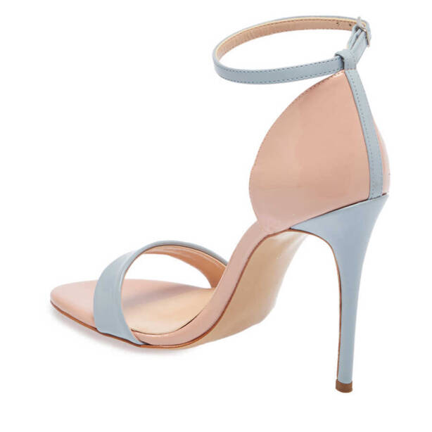 Mavi Vegan Kadın Topuklu Ayakkabı - K24Y1AY67398-D65 - 2