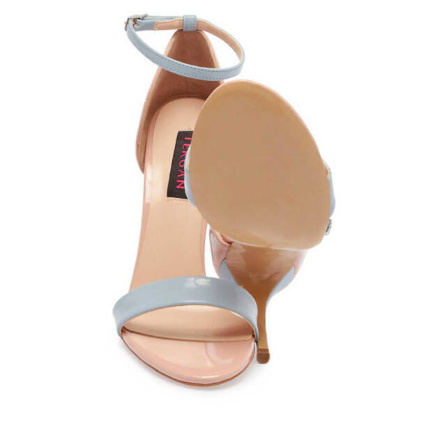 Mavi Vegan Kadın Topuklu Ayakkabı - K24Y1AY67398-D65 - 4