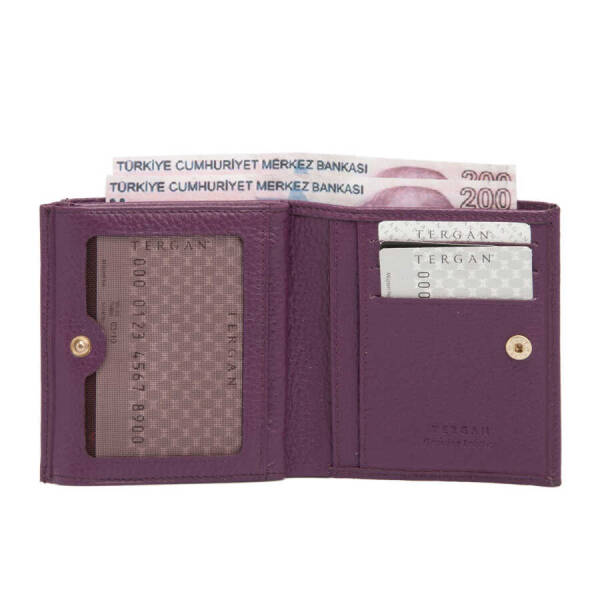Mor Hakiki Deri Kadın Cüzdan - S1CB00005627-C48 - 2