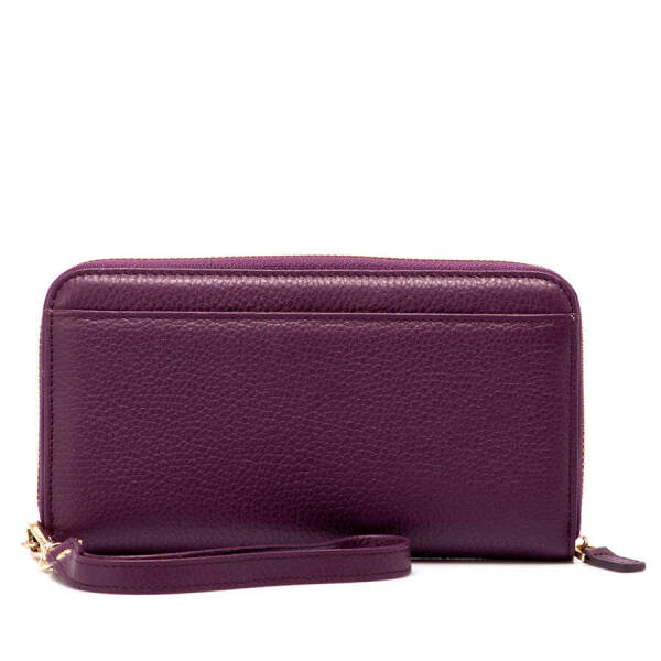 Mor Hakiki Deri Kadın Cüzdan - S1CB00005734-C48 - 3
