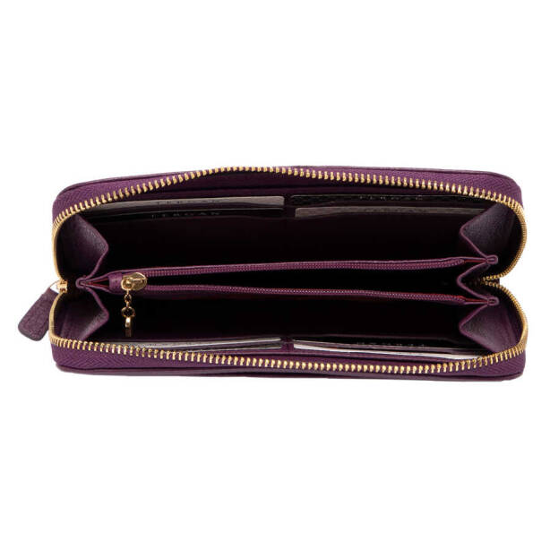 Mor Hakiki Deri Kadın Cüzdan - S1CB00005734-C48 - 4