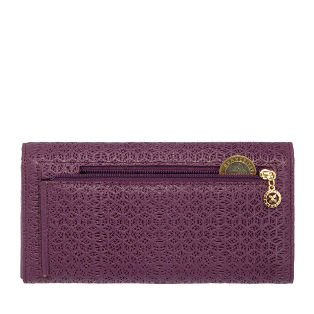 Mor Deri Kadın Cüzdan - S1CB00005787-C48 - 4