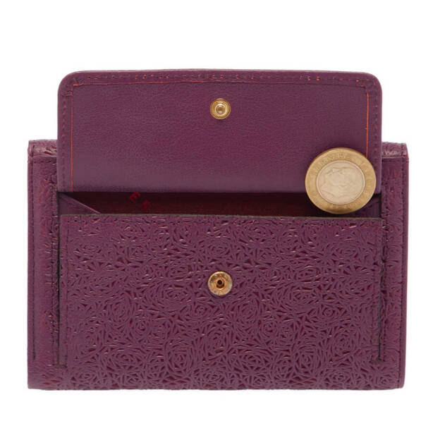 Mor Deri Kadın Cüzdan - S1CB00005788-A89 - 4
