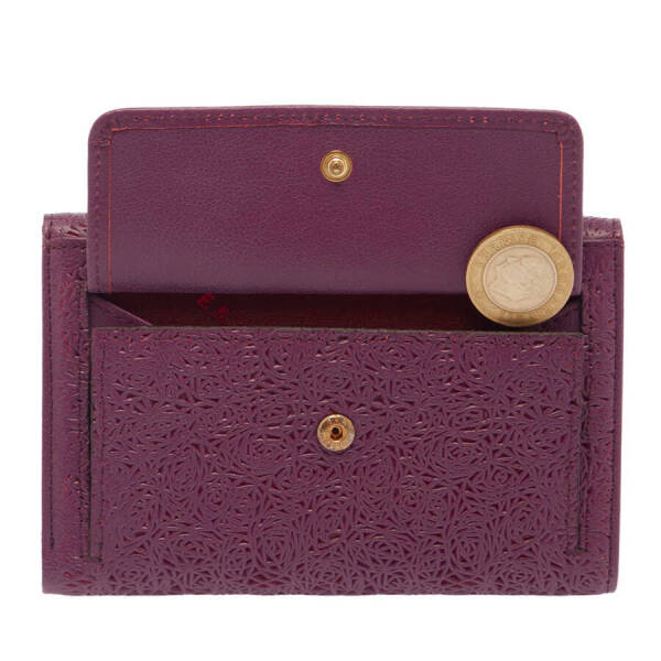 Mor Deri Kadın Cüzdan - S1CB00005788-A89 - 4