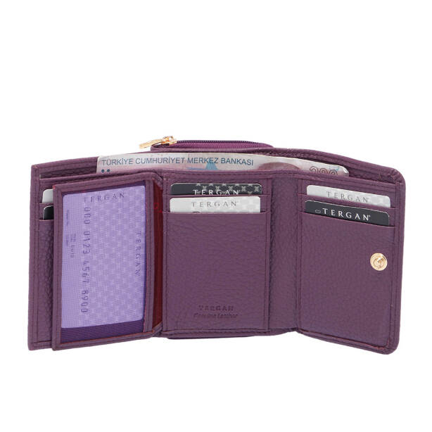 Mor Hakiki Deri Kadın Cüzdan - S1CB00005798-C48 - 3