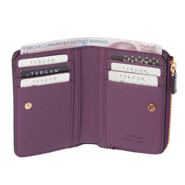 Mor Deri Kadın Cüzdan - S1CB00005812-C48 - 2