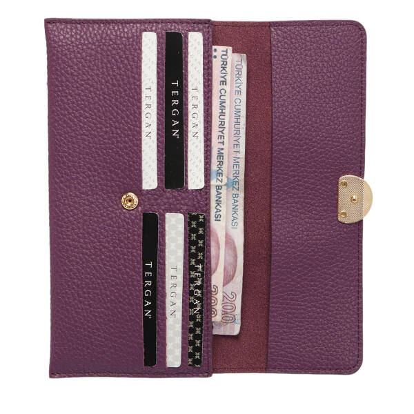Mor Deri Kadın Cüzdan - S1CB00005820-C48 - 3