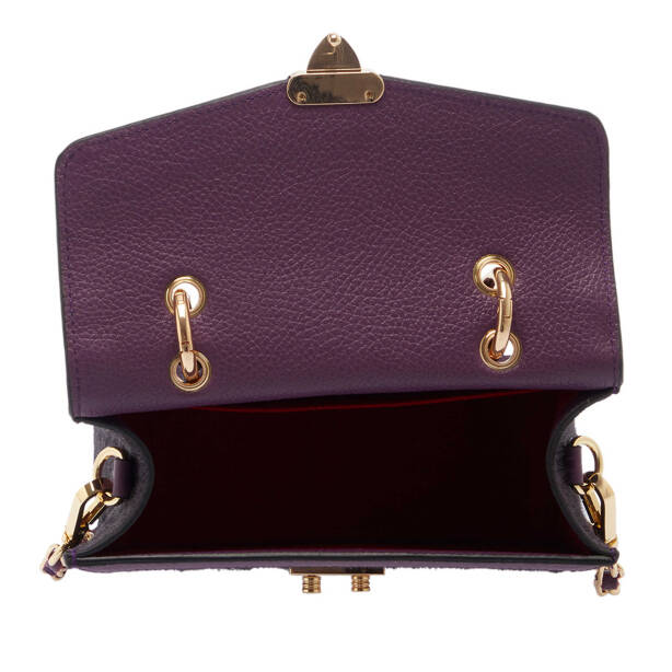 Mor Deri Kadın El Çantası - S24K1BC80265-U6N - 4