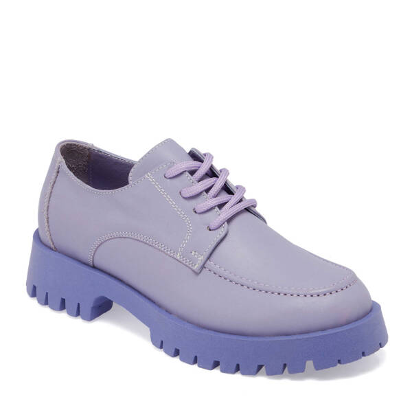 Mor Hakiki Deri Kadın Makosen - K25I1AY67818-F54 - 2