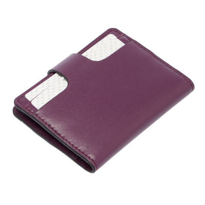Mor Deri Unisex Kredi Kartlık - S1KK00001653-H4G - 3