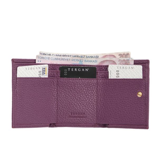Mor Hakiki Deri Kadın Cüzdan - S1CB00005819-C48 - 2