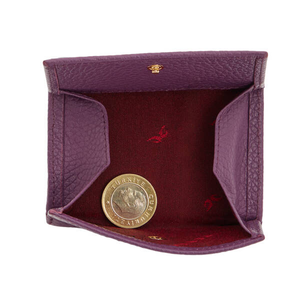 Mor Hakiki Deri Kadın Cüzdan - S1CB00005819-C48 - 4