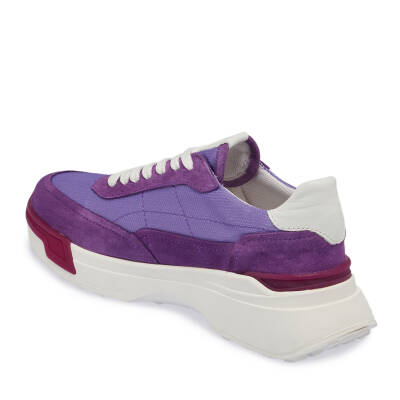 Mor Süet Deri Kadın Sneaker - K24I1AY67370-T6O - 2