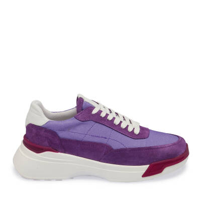 Mor Süet Deri Kadın Sneaker - K24I1AY67370-T6O - 3