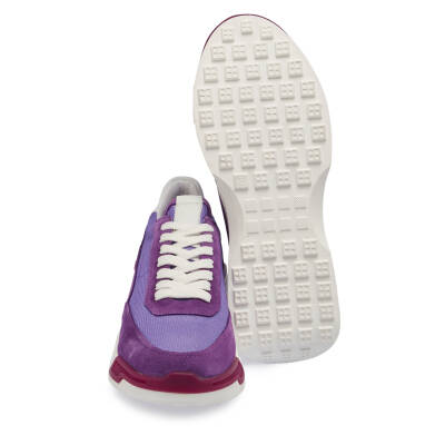 Mor Süet Deri Kadın Sneaker - K24I1AY67370-T6O - 4