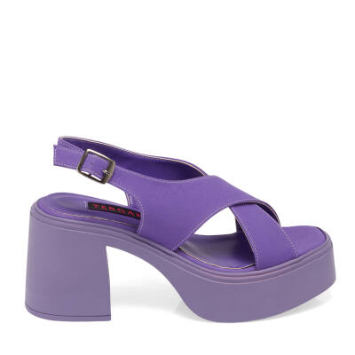 Mor Vegan-Tekstil Kadın Sandalet - K24Y1SN67404-T3S - 3