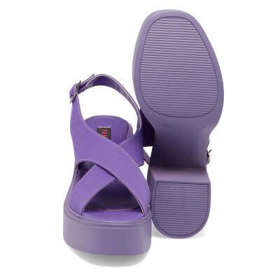 Mor Vegan-Tekstil Kadın Sandalet - K24Y1SN67404-T3S - 4