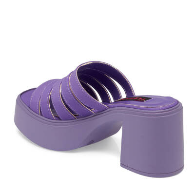 Mor Vegan-Tekstil Kadın Terlik - K24Y1TR67423-T3S - 2