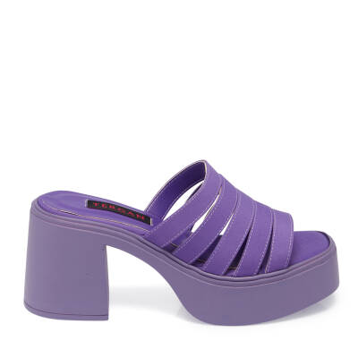 Mor Vegan-Tekstil Kadın Terlik - K24Y1TR67423-T3S - 3