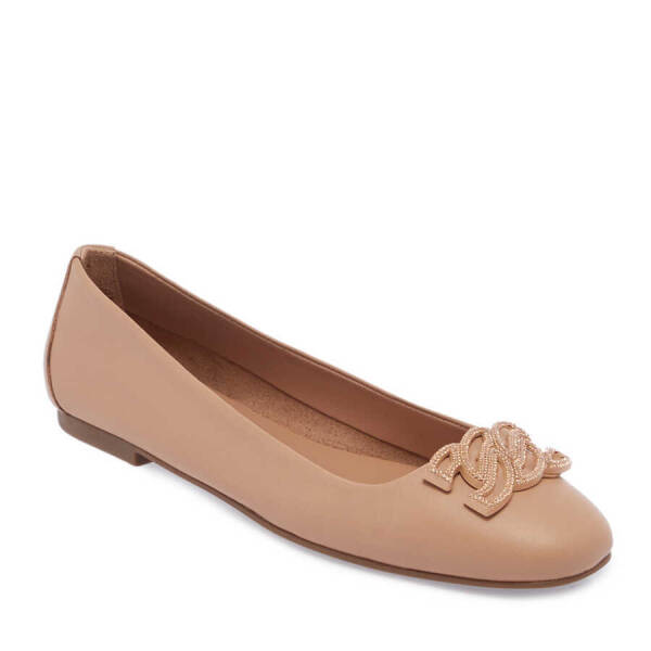 Nude Deri Kadın Babet - K24I1BB67391-K65 - 1