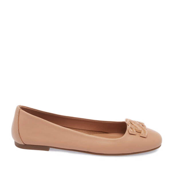 Nude Deri Kadın Babet - K24I1BB67391-K65 - 3