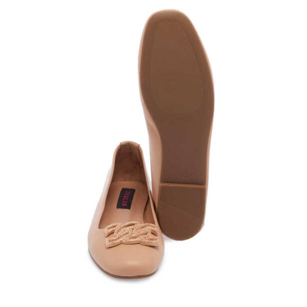 Nude Deri Kadın Babet - K24I1BB67391-K65 - 4