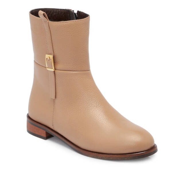 Nude Deri Kadın Bot - K25K1BT68155-Q0C - 1