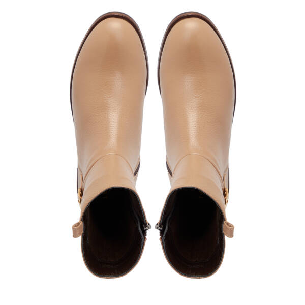 Nude Deri Kadın Bot - K25K1BT68155-Q0C - 5