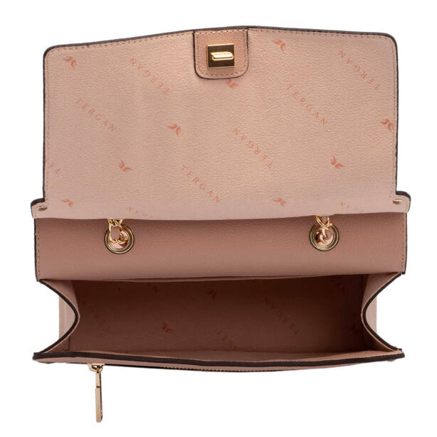 Nude Deri Kadın Çapraz Askılı Çanta - S24K1BC79486-T6A - 4