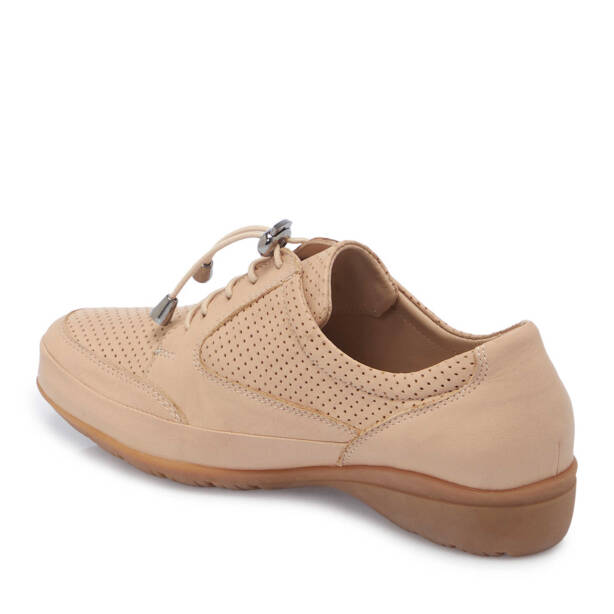 Nude Hakiki Deri Kadın Casual Ayakkabı - K25I1AY67894-Q0C - Tergan